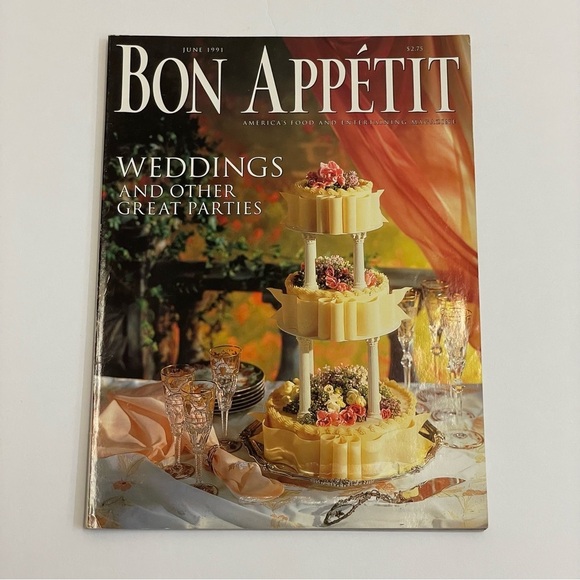 Bon Appetit Other - Bon Appétit Magazine June 1991 Wedding Food Entertaining Lifestyle Recipes